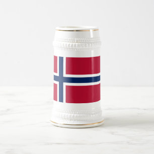 Norway Flag Beer Stein