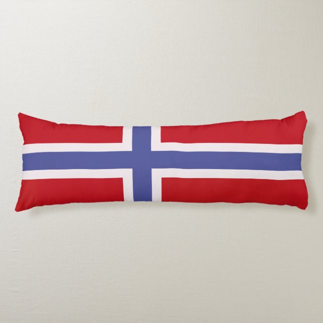Norway flag body pillow (Front)
