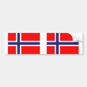 Norway flag bumper sticker