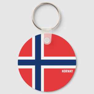 Norway Flag Charming Patriotic Keychain