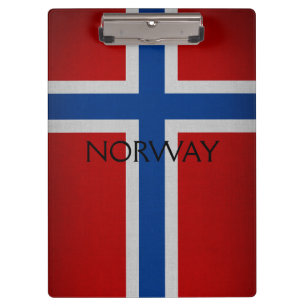 Norway flag clipboard