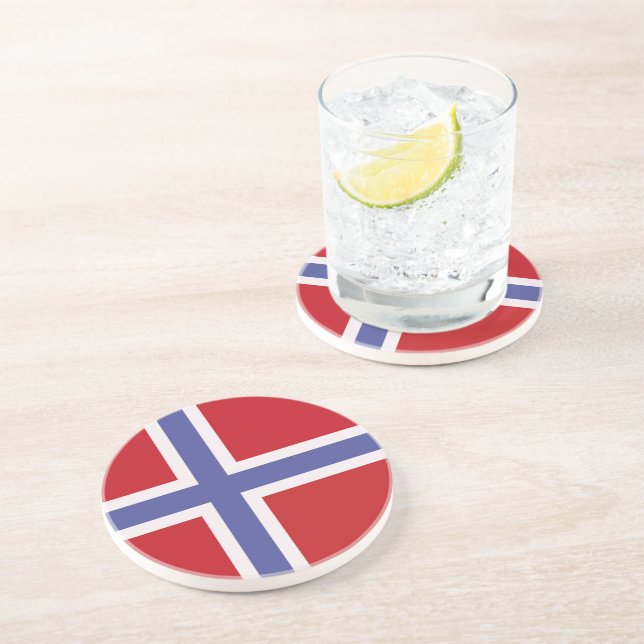Norway flag coaster (Side)