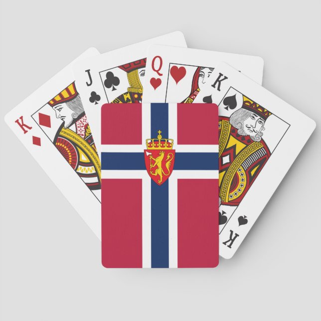 Norway Flag/ Coat of Arms Playing Cards (Back)