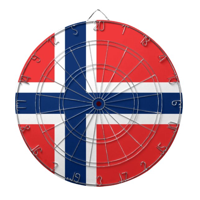 Norway Flag Dartboard (Front)