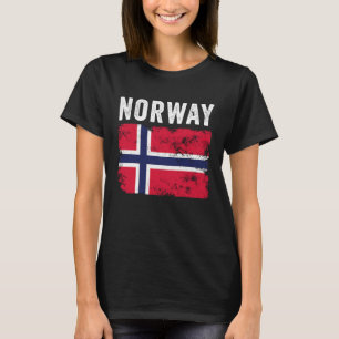 Norway Flag Distressed Men Women Kids Norwegian T-Shirt