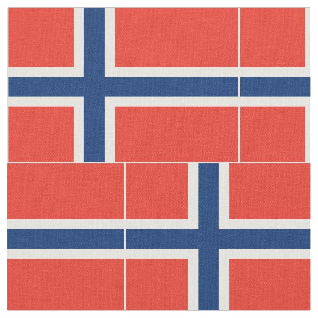 Norway Flag Fabric (Close Up)