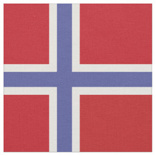 Norway flag fabric