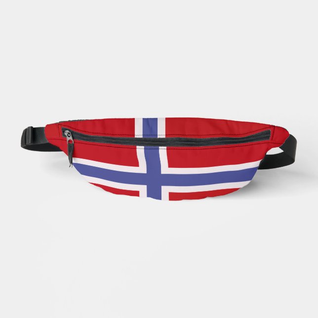Norway flag fanny pack (Front)