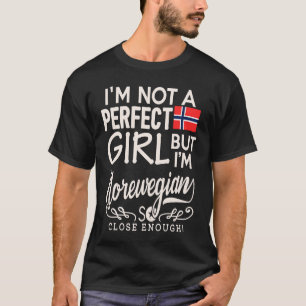 Norway Flag Girl Norwegian Pride Souvenir Women T-Shirt