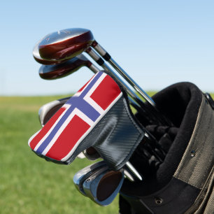 Norway flag golf head cover