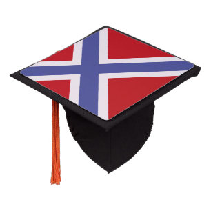 Norway flag graduation cap topper