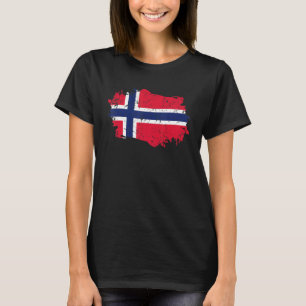 Norway Flag Grunge Country Flag Norway T-Shirt