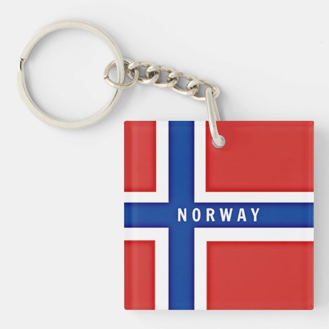 Norway Flag  Keychain (Front)