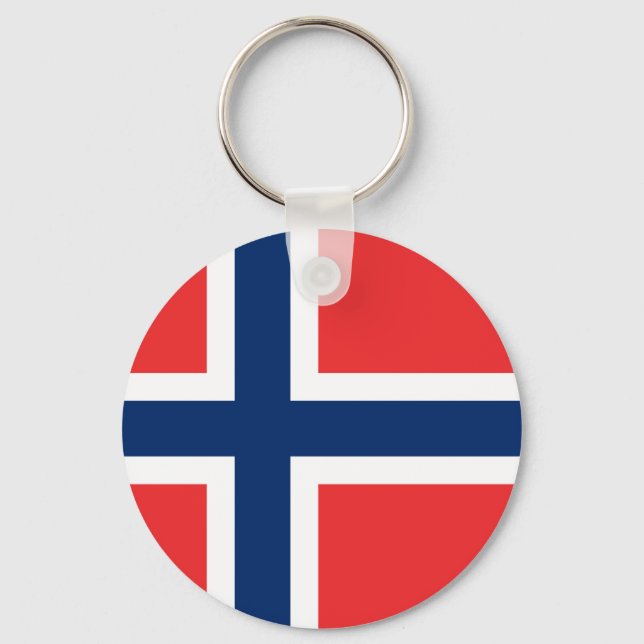 Norway Flag Keychain (Front)