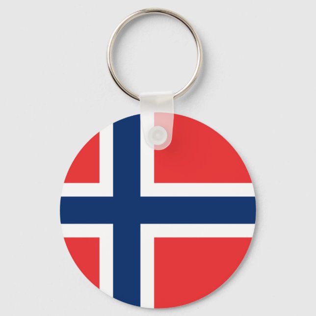Norway Flag Keychain (Front)
