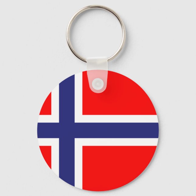 Norway flag keychain (Front)