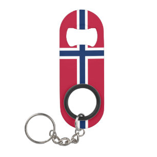 Norway Flag Keychain Bottle Opener