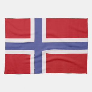 Norway flag kitchen towel