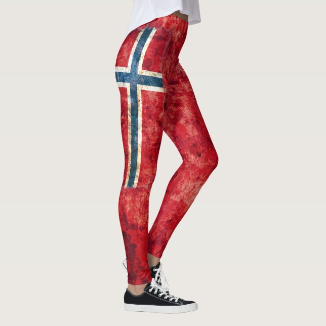 Norway Flag Leggings (Right)