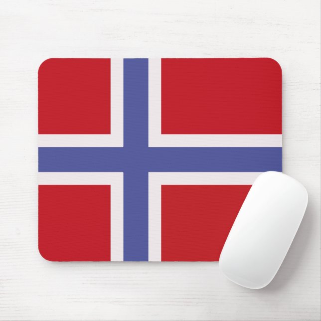 Norway flag mouse pad (With Mouse)