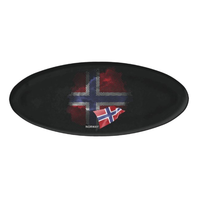 Norway flag name tag (Front)