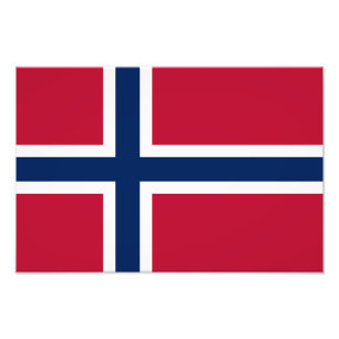 Norway Flag Photo Print