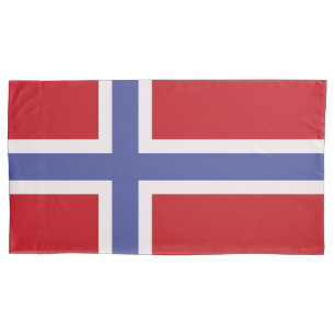 Norway flag pillowcase