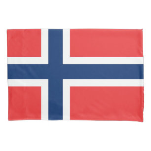 Norway flag pillowcase sleeve for Norwegian pride