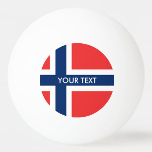 Norway flag ping pong balls for table tennis