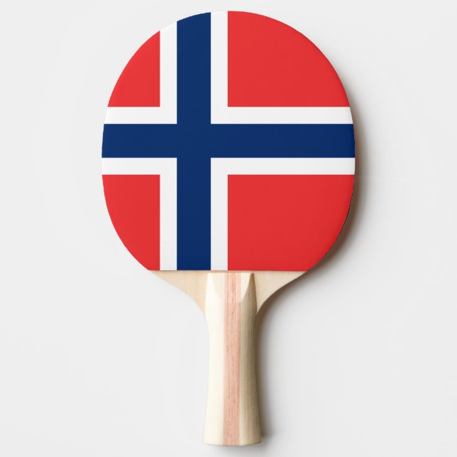 Norway Flag Ping Pong Paddle (Front)