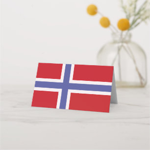 Norway flag place card