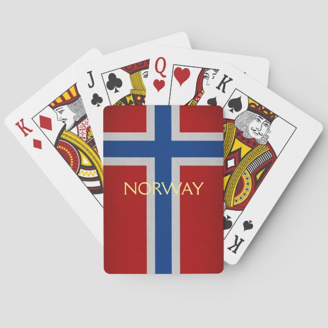 Norway flag playing cards (Back)