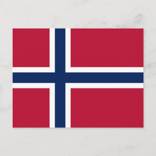 Norway Flag Postcard