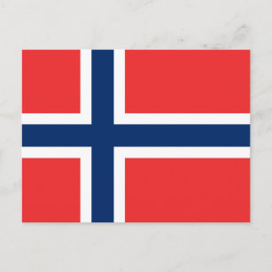 Norway Flag Postcard
