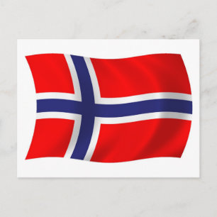 Norway Flag Postcard