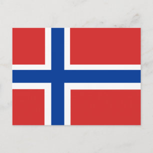 Norway Flag Postcard