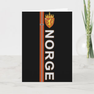 Norway Flag Pride Soccer And Sport Themed Card