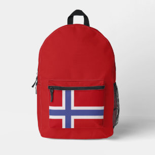 Norway flag printed backpack