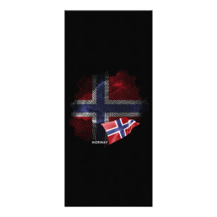 Norway flag rack card