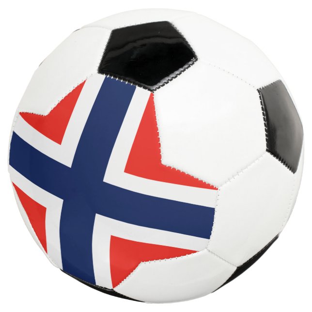 Norway Flag Soccer Ball (Three Quarter)