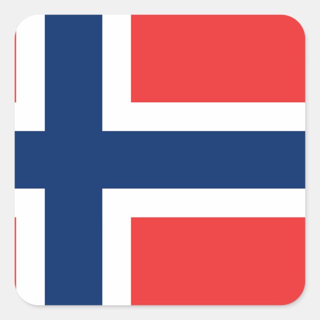 Norway Flag Square Sticker (Front)