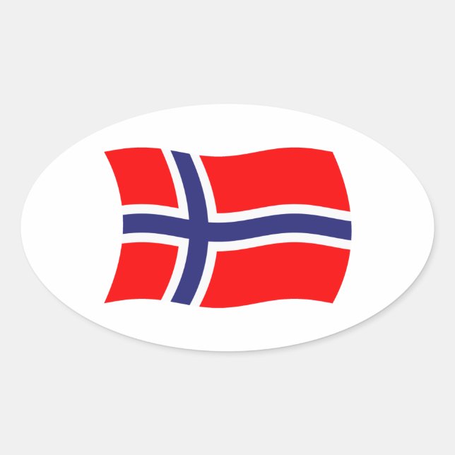 Norway Flag Sticker (Front)
