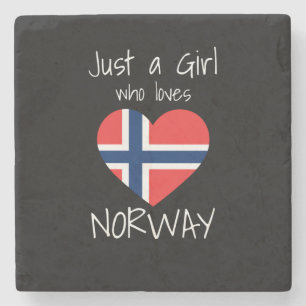Norway Flag Stone Coaster