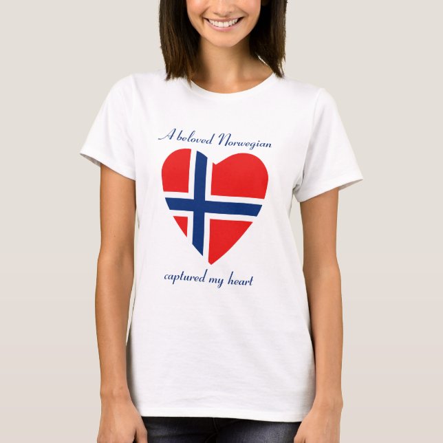Norway Flag Sweetheart T-Shirt (Front)
