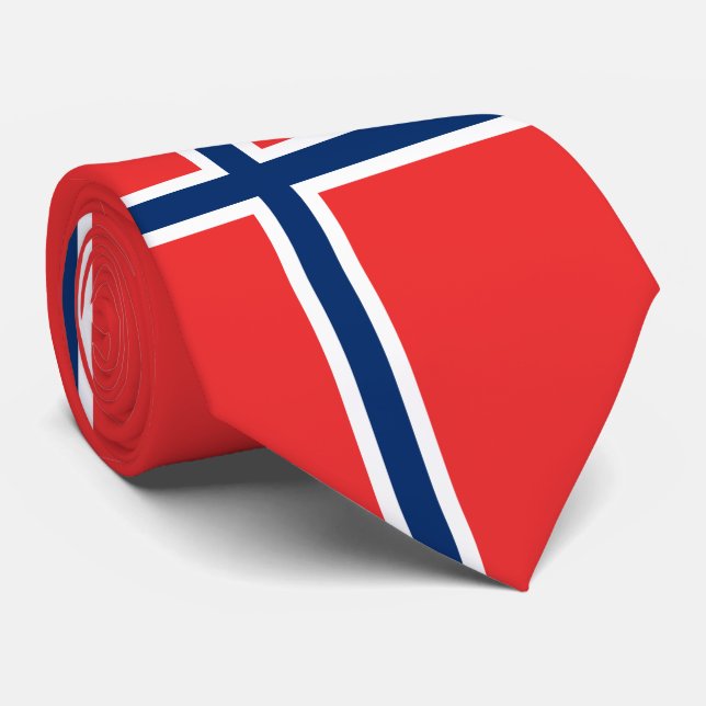 Norway Flag Tie (Rolled)