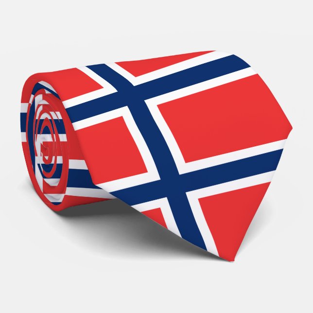 Norway Flag Tie (Rolled)