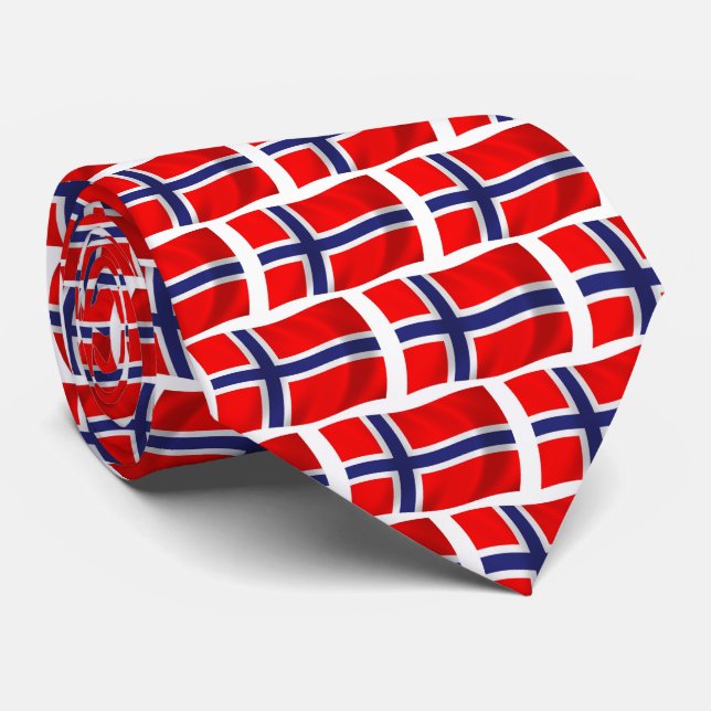 Norway Flag Tie (Rolled)