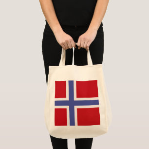 Norway flag tote bag