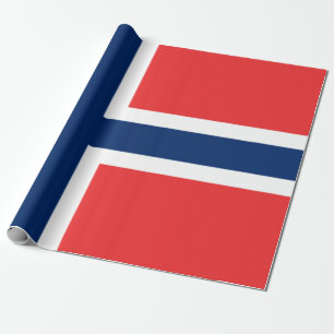 Norway Flag Wrapping Paper