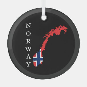 Norway Glass Ornament